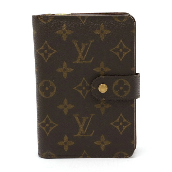 Louis Vuitton Porte Wallet Bifold Zip Case Papier Monogram - Picture 1 of 8